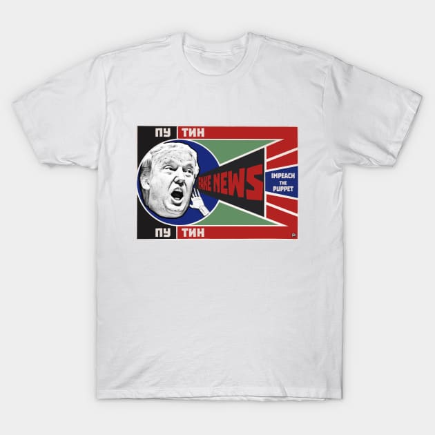 Trump Fake News Russia T-Shirt by edgarcat